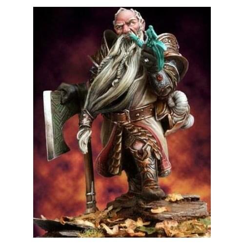 Unassambled 1/32 54mm ancient warrior stand with base Resin figure miniature model kits Unpainted