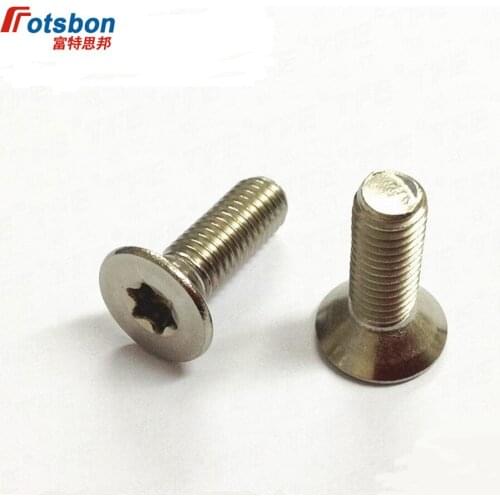 M4/M5 Hexalobular Socket Countersunk Flat Head Screws Vis 304 Stainless Steel Six-Lobe Screw Bolt Machine Socke Bolts ISO14581