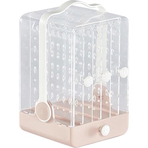 Jewelry Box Earrings Shelf Earrings Storage Box Transparent Display Box Dustproof Princess Jewelry Rack Drawer