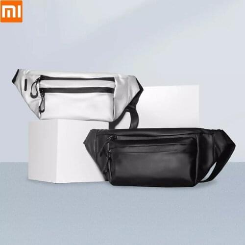 Xiaomi Freetie Men Women Sports Leisure Waist Chest Bag Waterproof PU Waist Pack Phone Pouch Shoulder fashion Crossbody Bag