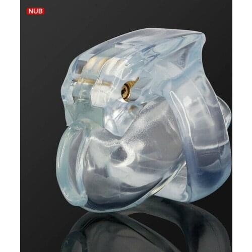 USA SHIP The Nub V4 Plastic Resin Male Chastity Device Cage Black Pink Clear US Sex Toys Chastity Cock Ring Gay