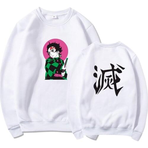 Japan Anime Hoodie Demon Slayer Cartoon Tanjirou Hoodies Men Women Harajuku Sweatshirt Dropship Pullover Tracksuit Sudadera