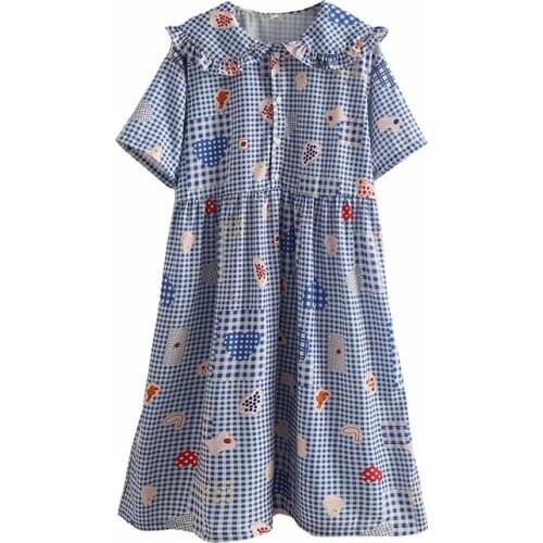 Летние платья в клетку XUANHAO China At AliExpress