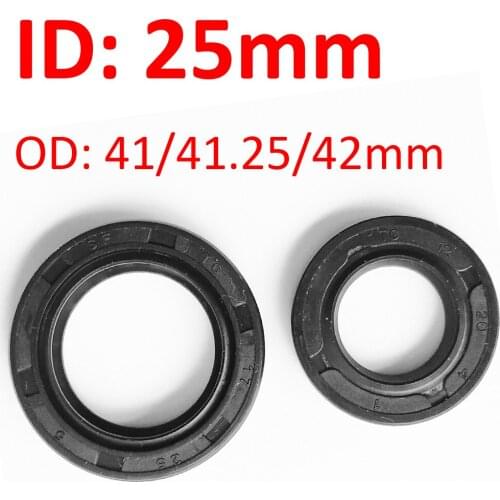 1pc NBR Skeleton Oil Seal TC Nitrile Rubber 25*41*6 25*41*7 25*41.25*6 25*42*10 25*42*12 25*42*5 25*42*7 25*42*8mm