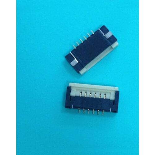 10pcs FPC Connector 1.0 pitch 4/6/8/10/12/16 pin Flip Under LCD Cable Socket Thickness 2.0mm