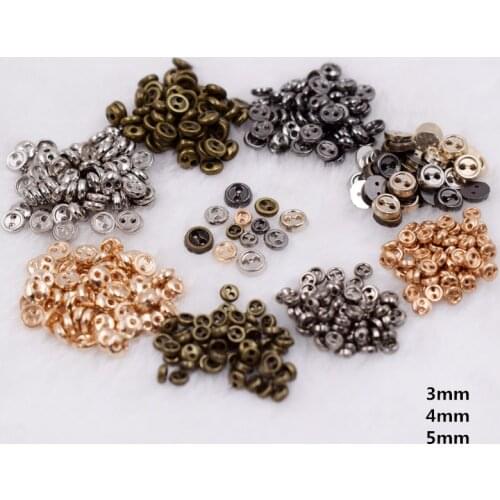 100PCS Metal Mini 3mm 4mm 5mm DIY Doll Clothes Button fit for 1/6 Blyth Barbi BJD Pullip Doll Clothes Accessories