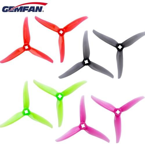 12 pairs Gemfan 4023 1.5mm 4inch 3 blade/ tri-blade Propeller Props CW CCW Compatible T-motor for FPV Racing Drone