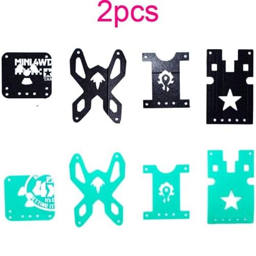 2 Pieces CNC Car Catcher Plates Tail Swing Parts 15474/95383 Plastic Connecting Plate for Tamiya Mini 4WD Car Model