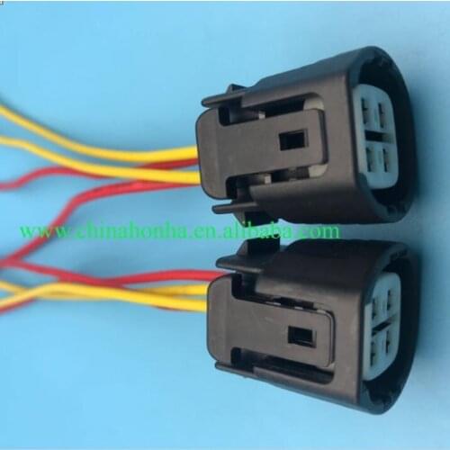 Free shipping 50/100 pcs 4 Pin 6189-0694 Alternator Regulator Repair Harness Connector Socket with 15cm 18AWG wire