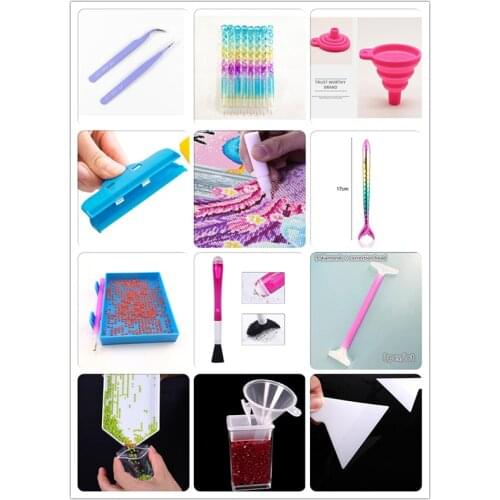Diamond Painting Accessories, Tool Pen, Tray, Release Paper, Funnel, Spoon, Improve Work Efficiency