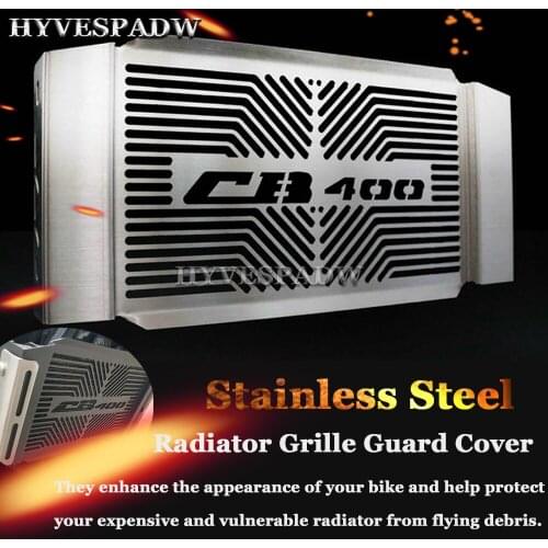 For Honda CB400SF 1992-1998 CB400 VTEC 1999-2010 Motorcycle Accessories stainless steel Radiator grille guard protection cover