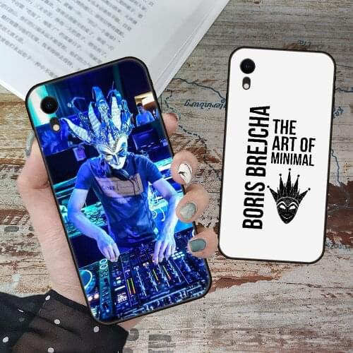 For iPhone 11 12 8 Plus Mini Pro X XR XS Max 4 5 7 6 6S 8 SE Phone Case Black Cover Shell 3D Waterproof Soft DJ Boris Brejcha