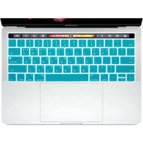 For New MacBook Pro 13" A1706 and Pro 15" A1707 With Touch Bar Release 2016 Korean Silicone Keyboard Cover Case Skin