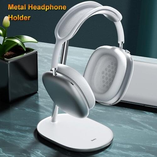 Portable Metal Headphone Stand Over the Ear Headset Holder Hanger Destop Display Shelf with Anti-slip Pad for Airpods Max