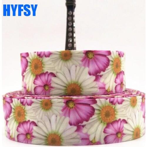 Hyfsy 10086 1-1/2 38mm Flower ribbon 10 yards DIY gift packaging sewing fabric hair bow headdress Hand-made tape Grosgrain