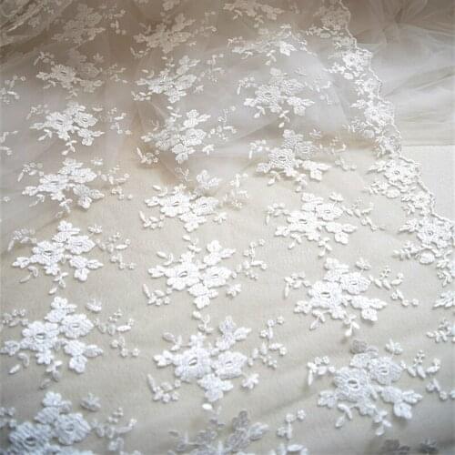 Lace Fabrics By The Meter For Sewing Tulle Mesh Needlework Sewing Accessories African WomenS Dress Wedding Dress Veil