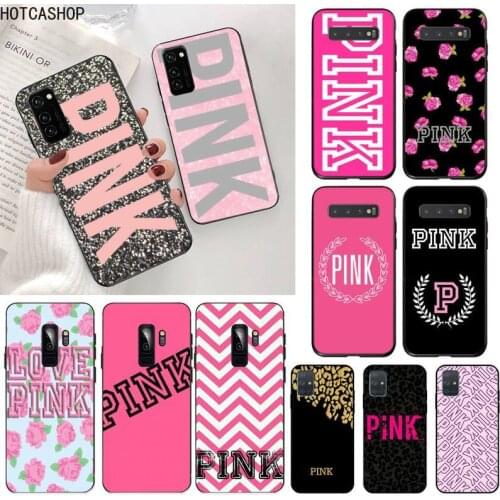 Fashion Pink for girls Phone Case for Samsung S20 plus Ultra S6 S7 edge S8 S9 plus S10 5G lite 2020