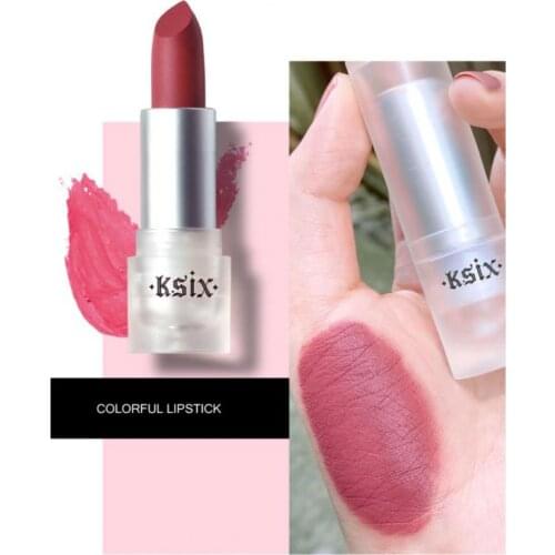 Small Ice Frosted Soft Fog Velvet Lipstick Matte not easy to stick to cup Fading Moisturizing Lipstick Makeup Cosmetic QBMY