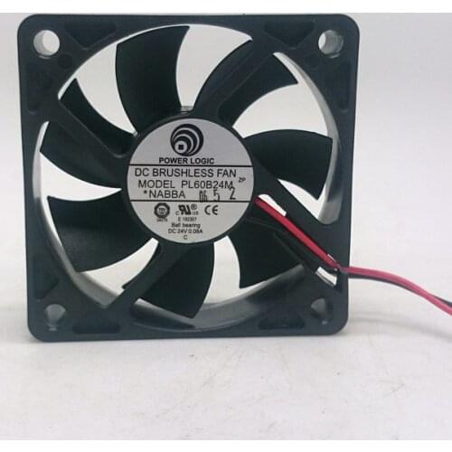 NEW POWER LOGIC 6015 PL60B24M 24V 0.08A frequency double ball bearing cooling fan