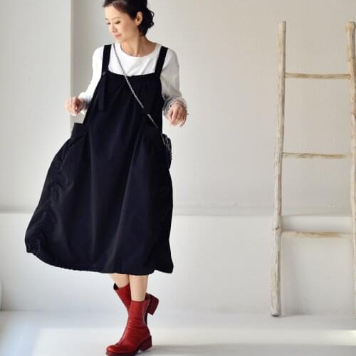 MICOCO Q1070C Korean version of Western-style aging three-dimensional drape design loose thin girdle dress