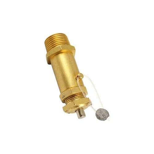 5/8" Male Thread Gold Tone Air Compressor Relief Valve
