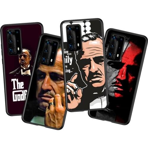 Scarface Godfather For Huawei P40 P30 P20 Pro P10 P9 P8 Lite RU E Mini Plus 2019 2017 Black Soft Phone Case