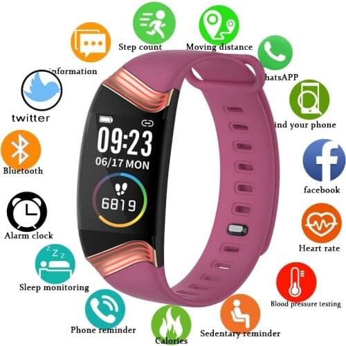Smart Bracelet Women Smart Wristband IP67 Waterproof Fitness Tracker for Android IOS Heart Rate Blood Pressure Smart Watch Men