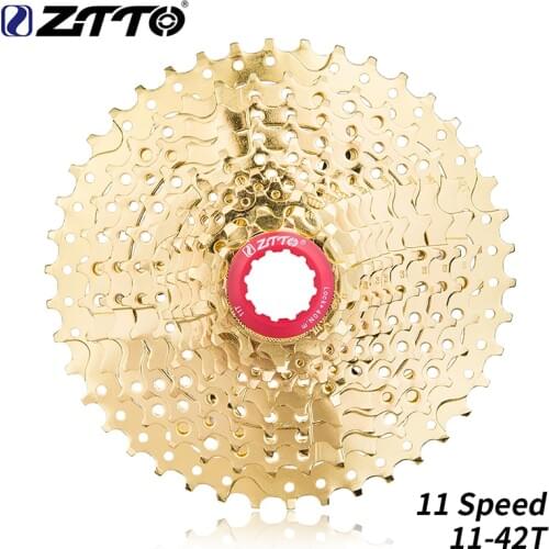 ZTTO Bicycle 11 Speed Cassette 11s 11-42T Golden MTB Moutain Bike Freewheel for parts XT M8000 SLX M7000 XTR M9000 High Quality