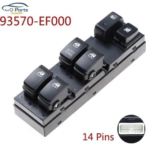 High quality! 93570-EF000 Electric Power Window Lifter Master Control Switch for Kia Sportage 2005-2010 2006 2007 2008 2009