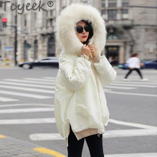 Womens Down Jacket Woman Winter White Duck Down Coat Female Oversizd Puffer Down Parkas Women Coats Mujeres Abrigos 2018022 WLW