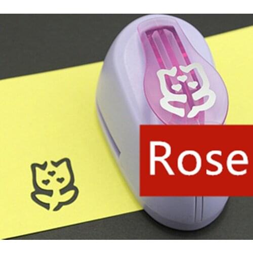 1 inch Rose and Hearts Handmade Crafts Scrapbooking Tool Flower Paper Punch For Photo Gallery DIY Gift Card Embossing device