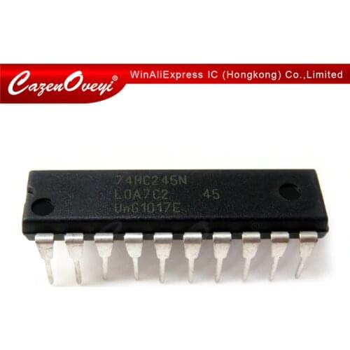 10pcs/lot SN74HC245N DIP20 SN74HC245 DIP 74HC245N DIP-20 74HC245 new and original IC In Stock