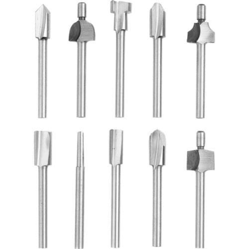 Polishing Milling Cutter Fits Dremel Rotary Set Woodworking Cutter Electric Trimming Machine Engraving Machine