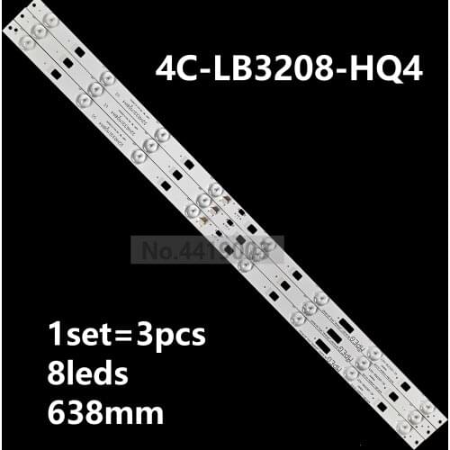 5set=15pcs LED strip 4C-LB3208-ZM3 4C-LB3208-HQ4 GIC32LB27-LED3030-V0.6/V0.5 For TCL D32E161 L32F1600 D32E167 B32E650 B32E680