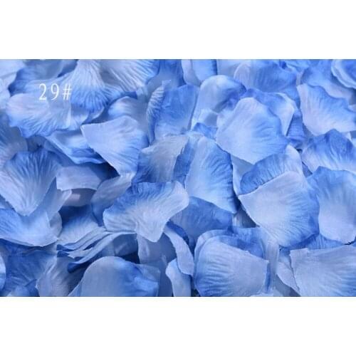 5,000pcs 4.5*4.5cm Gradient Sky Blue Rose Flower Leaves Petals For Wedding Party Holiday Venue Decoration Color-29