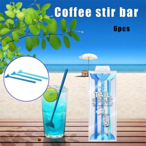 6Pcs 20cm Creative Reusable Cocktail Stirrers Sticks For Wedding Party Bar Swizzle Drill Glass Mixing Manual Rod Freeshipping