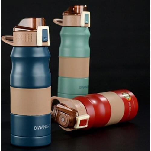 680ml 304 Stainless Steel Vacuum Flasks Water Bottle Portable Outdoor Sports Travel Thermos Coffee Cup Thermal Mug For Hot Tea