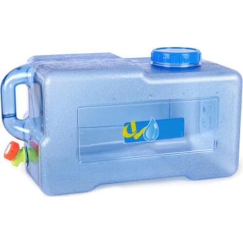 25L Car Bucket Thickened With Faucet Self Driving Car Portable Bucket Outdoor Camping Water Carrier Car Water Tank Container