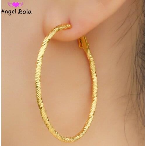 New Style Large Circle Fashion Female Charm Earrings, High-end Jewelry, Exquisite Earrings, Wedding Banquet Holiday Gifts