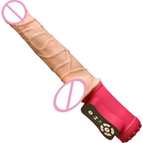 Large Dildo Realistic Huge Heating Vibrator Silicone G-Spot Powerful Adult Sex Toy Gift For Women