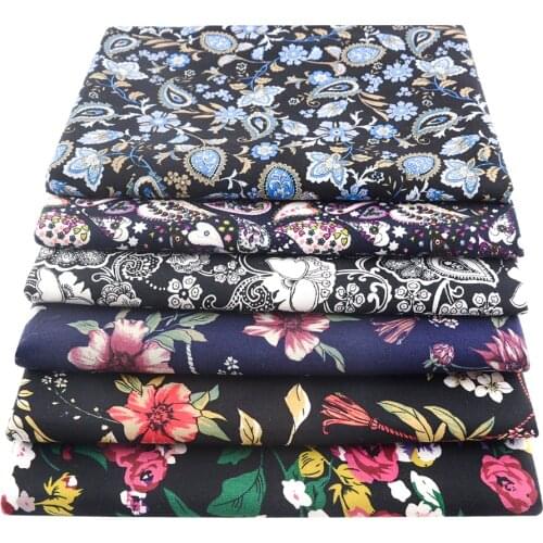 Booksew Per Meter Japanese Curtain Poplin Cotton Cloth Printed Quilt Fabrics For Sewing Apparel Accessories Dress Needlework
