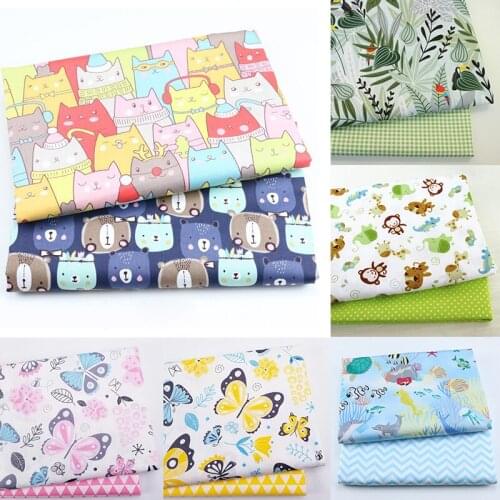 Pastoral Style Floral 100% Cotton Cartoon Calico Clothing Handmade DIY Patchwork Calico Sewing DIY Handmade Bag Sewing Project