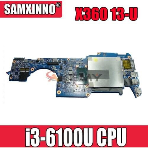 For HP Pavilion x360 13-U 13-u030TU 13-U009NA Series Laptop Motherboard 855962-601 448.07M07.0011 With SR2EU i3-6100U CPU