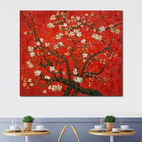 Vincent Van Gogh Almond Branches Oil paintings replica modern artwork famous artist painting for wall decor Hand painted quality