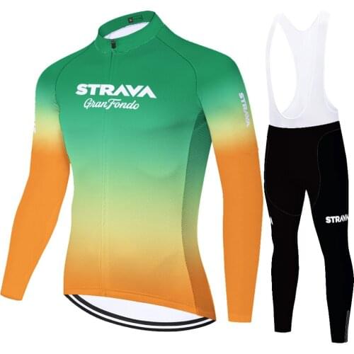 2021 STRAVA maillot cyclisme set summer spring quick dry uniforme ciclismo hombre​ ​​20D gel cycling jersey for men