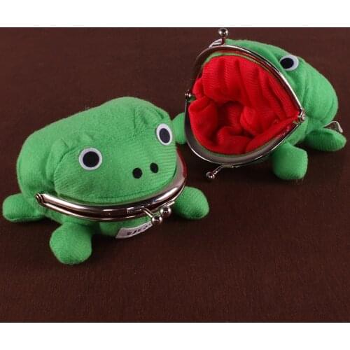 Hokage Ninjia Frog Coin Purse Cosplay Props Frog Wallet Anime Cartoon Manga Flannel Coin holder Cute Animal