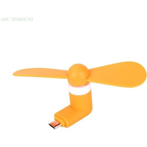 500pcs/lot Mini Cool Micro USB Fan 5V 1W Mobile Phone USB Fans Low Voice For Android Phone USB Power Supply dropshipping