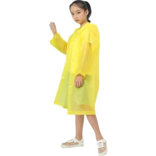 Reusable Kids Boy Girl Children Rain Coat Waterproof Poncho Cloak Suit Raincoat For School Walking Tourism Camping Biker Bicycle