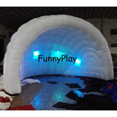 Half Inflatable Dome Tents,Structure Inflatable Luna for Event, Party, Promotion,inflatable igloo tent with led light