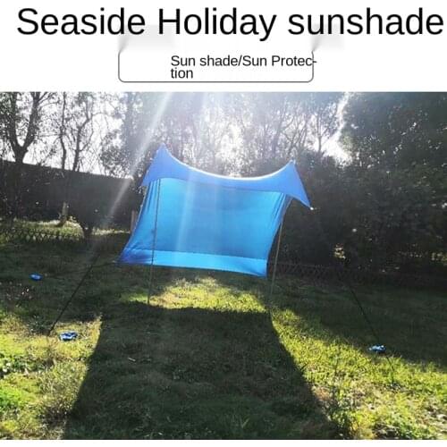 Beach Awning Sun Protection Lycra Canopy Outdoor Fishing Camping Awning Large Awning UV Protection Canopy
